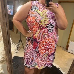 Neon paisley dress